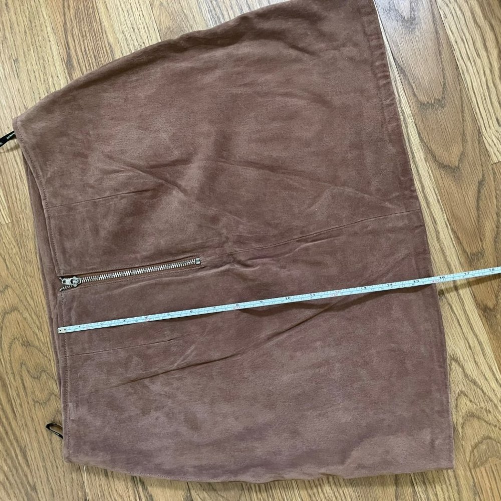 BlankNYC Brown Suede Coffee Bean Women's Size 28 73k-0361no Skirt NWT - Picture 5 of 10